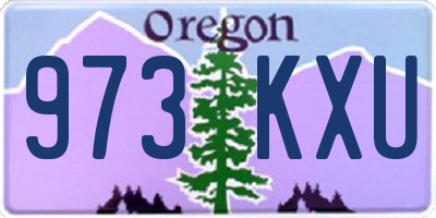 OR license plate 973KXU