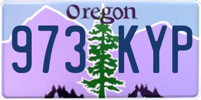 OR license plate 973KYP