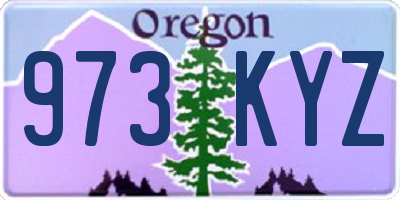 OR license plate 973KYZ