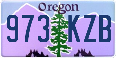 OR license plate 973KZB