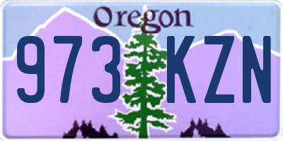 OR license plate 973KZN