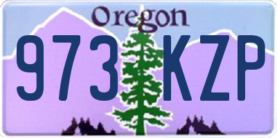 OR license plate 973KZP