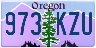 OR license plate 973KZU