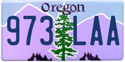 OR license plate 973LAA