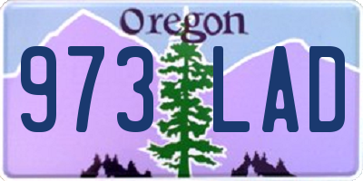 OR license plate 973LAD