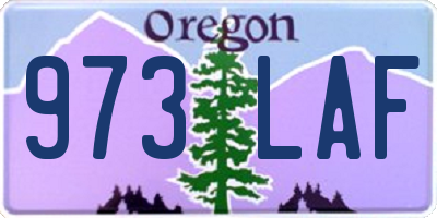 OR license plate 973LAF