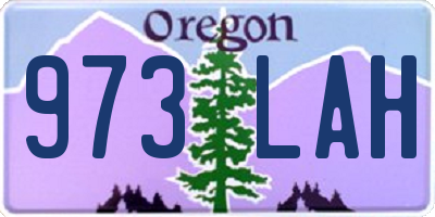OR license plate 973LAH
