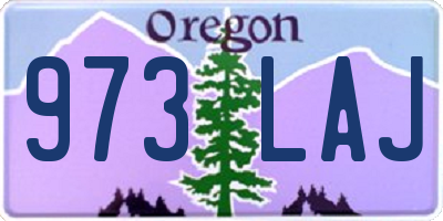 OR license plate 973LAJ