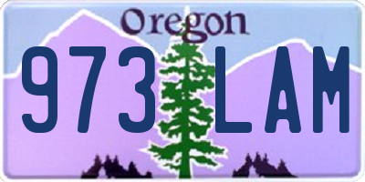 OR license plate 973LAM