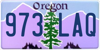OR license plate 973LAQ