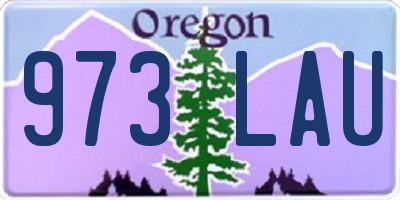 OR license plate 973LAU