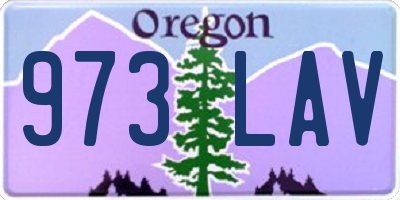 OR license plate 973LAV