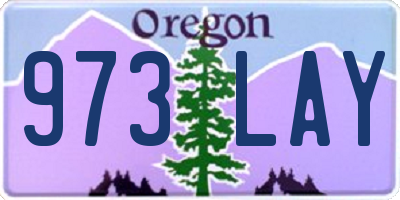 OR license plate 973LAY