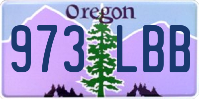 OR license plate 973LBB