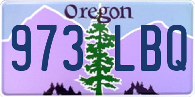 OR license plate 973LBQ