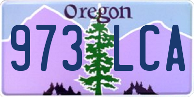 OR license plate 973LCA