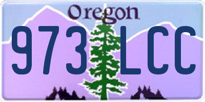 OR license plate 973LCC
