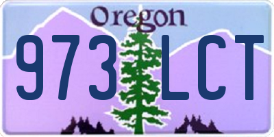 OR license plate 973LCT