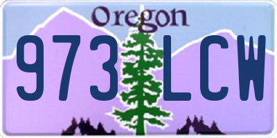 OR license plate 973LCW