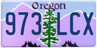 OR license plate 973LCX