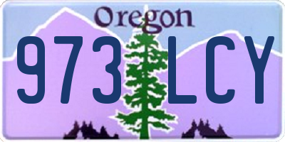 OR license plate 973LCY