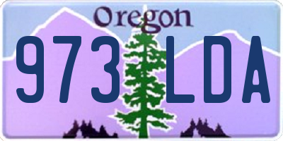 OR license plate 973LDA