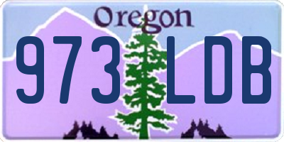 OR license plate 973LDB