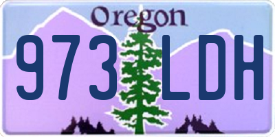 OR license plate 973LDH