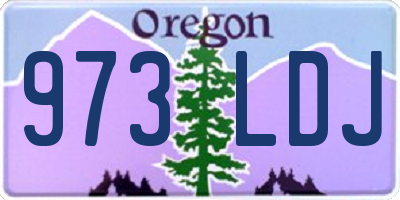 OR license plate 973LDJ