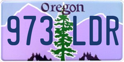 OR license plate 973LDR