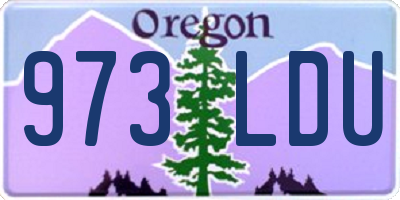 OR license plate 973LDU