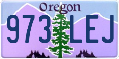 OR license plate 973LEJ