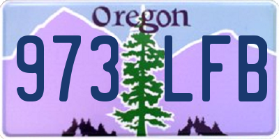 OR license plate 973LFB