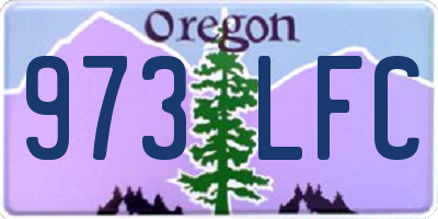 OR license plate 973LFC