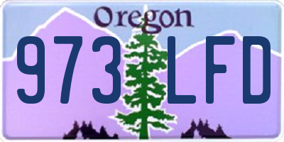 OR license plate 973LFD
