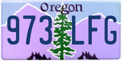 OR license plate 973LFG
