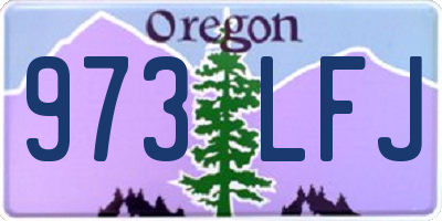 OR license plate 973LFJ