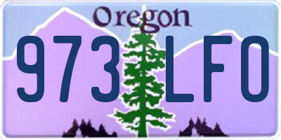 OR license plate 973LFO