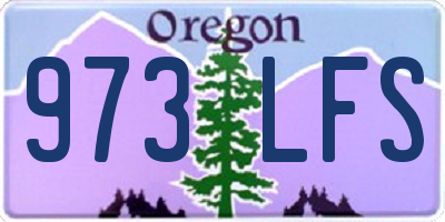 OR license plate 973LFS