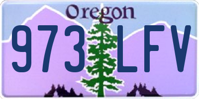 OR license plate 973LFV