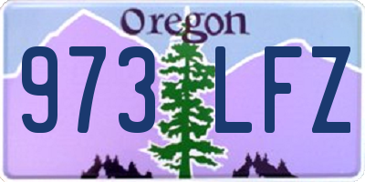 OR license plate 973LFZ