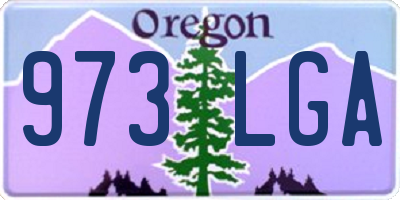 OR license plate 973LGA