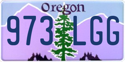 OR license plate 973LGG