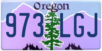 OR license plate 973LGJ