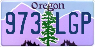 OR license plate 973LGP