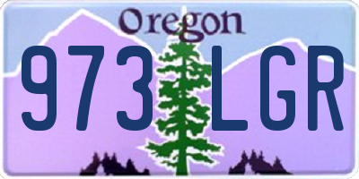 OR license plate 973LGR