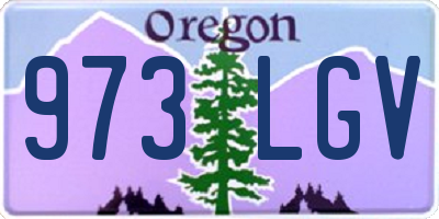 OR license plate 973LGV