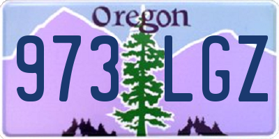 OR license plate 973LGZ