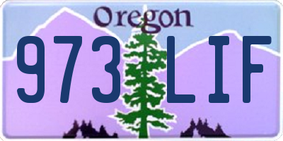 OR license plate 973LIF