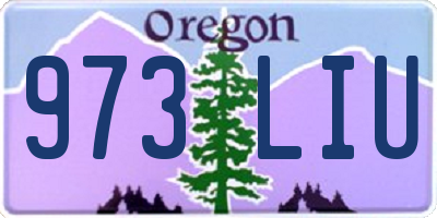 OR license plate 973LIU